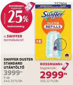 Rossmann Swiffer duster standard utántöltő ajánlat