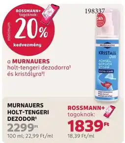 Rossmann murnauers holt-tengeri dezodor ajánlat