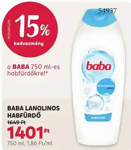 Rossmann baba habfürdő ajánlat