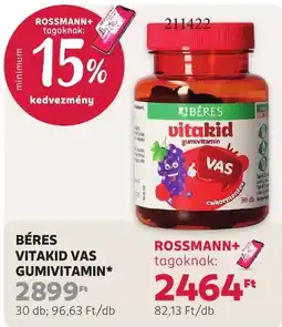 Rossmann Béres vitakid vas gumivitamin ajánlat