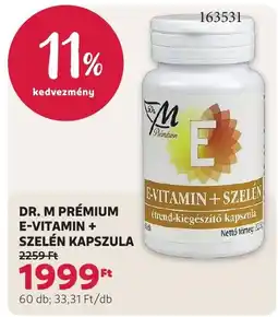 Rossmann Dr. M prémium e-vitamin + szelén kapszula ajánlat