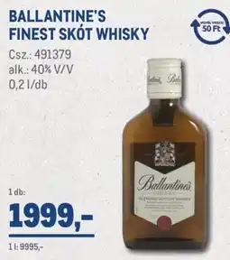 Metro Ballantine's finest skót whisky ajánlat