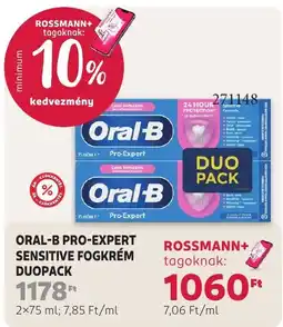 Rossmann oral b pro-expert sensitive fogkrém ajánlat