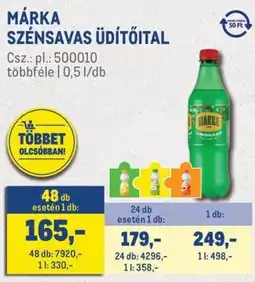 Metro Márka szénsavas üdítőital ajánlat
