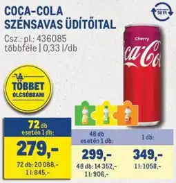 Metro Coca-cola szénsavas üdítőital ajánlat
