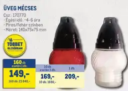 Metro Üveg mécses ajánlat