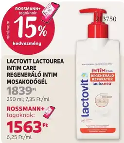 Rossmann Lactovit lactoureare intim care regeneráló intim mosakodógél ajánlat