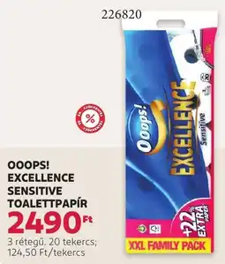 Rossmann Ooops! excellence sensitive toalettpapír ajánlat