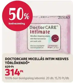 Rossmann Doctorcare micellás intim nedves törölködő ajánlat