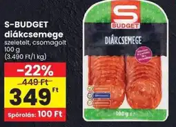 Spar S budget diákcsemegé ajánlat
