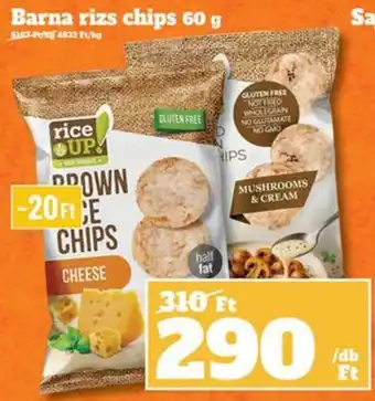 Vil-For rice up brown rice chips ajánlat