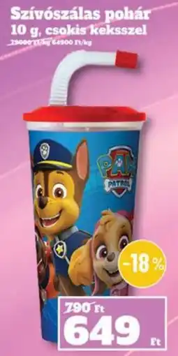 Vil-For Paw patrol szívószálas pohár ajánlat
