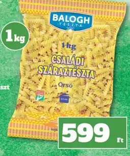 Vil-For Balogh családi száraztészta ajánlat