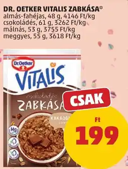 PENNY Dr.Oetker vitalis zabkása ajánlat