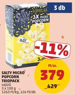 PENNY Salty micro popcorn triopack ajánlat