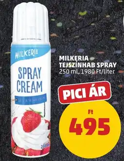 PENNY Milkeria tejszínhab spray ajánlat