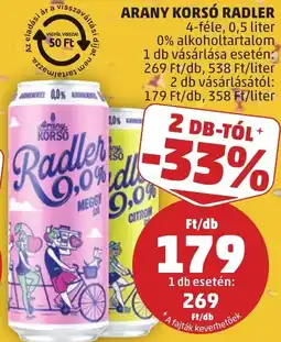 PENNY Arany Korsó Radler ajánlat