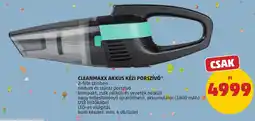 PENNY Cleanmaxx akkus kézi porszívó ajánlat