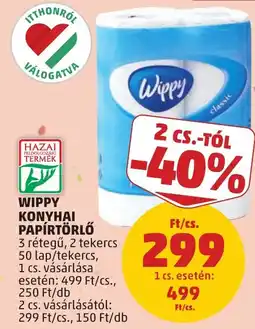 PENNY Wippy konyhai papírtörlő ajánlat
