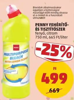 PENNY Penny fehérítő- és tisztítószer ajánlat