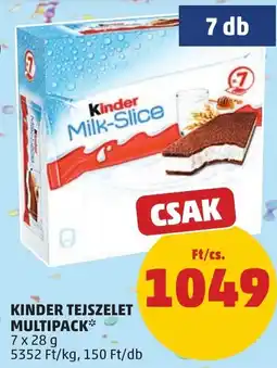 PENNY Kinder tejszelet ajánlat