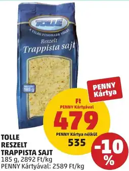 PENNY Tolle reszelt trappista sajt ajánlat