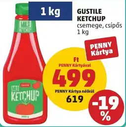 PENNY Gustile ketchup ajánlat