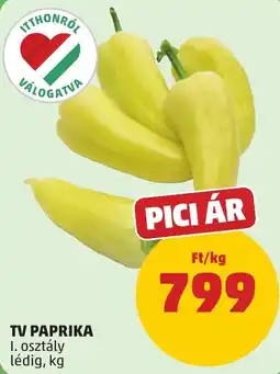 PENNY TV paprika ajánlat