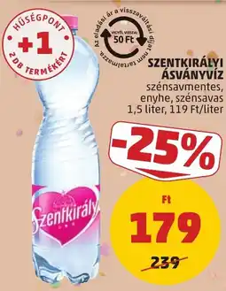 PENNY Szentkirályi ásványvíz ajánlat