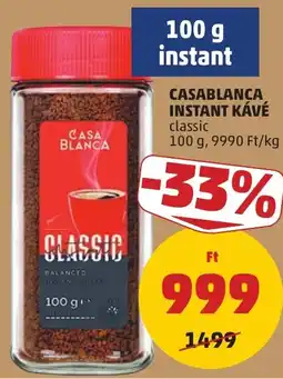PENNY Casablanca instant kávé classic ajánlat