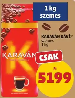 PENNY Karaván szemes kávé ajánlat
