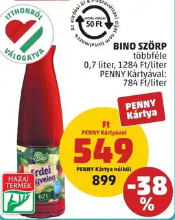 PENNY Bino szörp többféle ajánlat