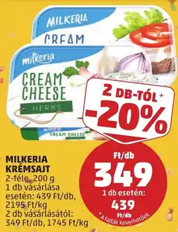 PENNY Milkeria krémsajt ajánlat