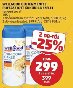 PENNY Wellgood gluténmentes puffasztott kukorica szelet ajánlat