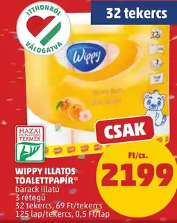 PENNY Wippy illatos toalettpapír ajánlat