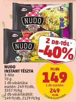 PENNY Nudo instant tészta ajánlat