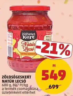 PENNY Zöldségeskert natur lecsó ajánlat