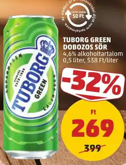 PENNY Tuborg green sör ajánlat