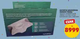 PENNY Naturtex ergonómiai memory párná ajánlat