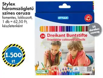 Stylex haromszogletu szines ceruza