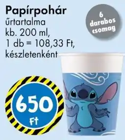 Tedi Papírpohár ajánlat