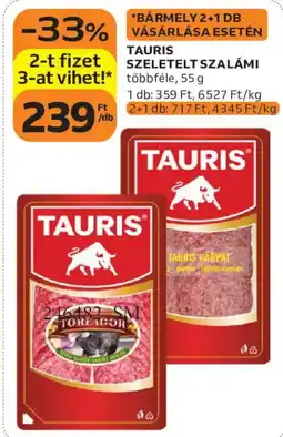 Auchan Tauris szeletelt szalámi ajánlat