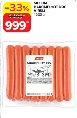 Auchan Mecom baromfi hot dog ajánlat