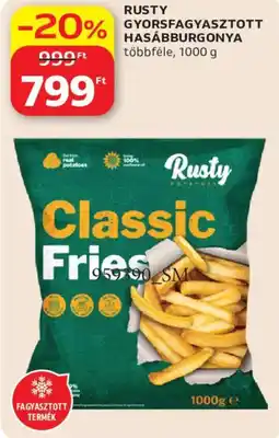 Auchan Rusty gyorsfagyasztott hasábburgonya ajánlat