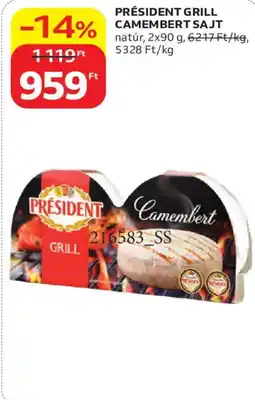 Auchan President grill camembert sajt ajánlat