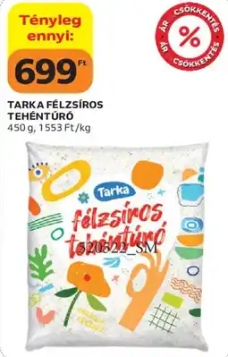 Auchan Tarka félzsíros tehéntúró ajánlat