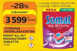 Auchan Somat all in 1 mosogatógép tabletta ajánlat