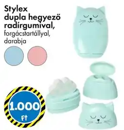 Tedi Stylex dupla hegyező radírgumival, forgácstartállyal ajánlat