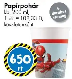 Tedi Papírpohár ajánlat