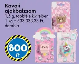 Tedi Kavaii ajakbalzsam ajánlat
